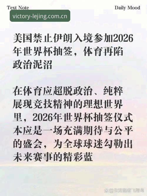 世界杯观赛受阻？从签证危机看体育赛事的政治现实